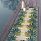 World Rug Gallery Tropical Floral Border Flatweave Indoor/Outdoor Runner Rug 2'x7' Green 9012GREEN2X7 - alternate 7